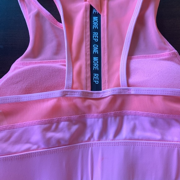 Women’s Juniors Zyia Active Hot Pink Stretch Athletic Activewear Sports Bra - Picture 6 of 9